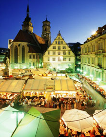 Винный фестиваль на площади Schillerplatz