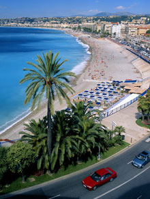 Лазурный берег. Дорога вдоль моря