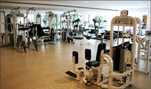 Оборудованный тренажерный зал