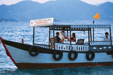 Ужин на яхте