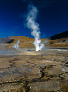 Гейзеры Эль Татио в пустыне Атакама