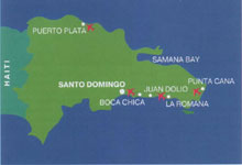 Карта Доминиканской Республики